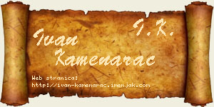 Ivan Kamenarac vizit kartica
